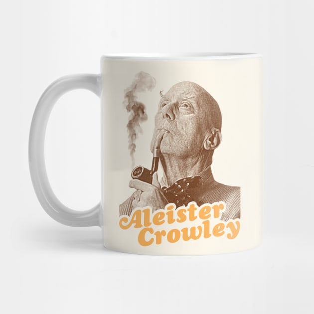 Aleister Crowley // Vintage Occult Paganism Fan Art by darklordpug